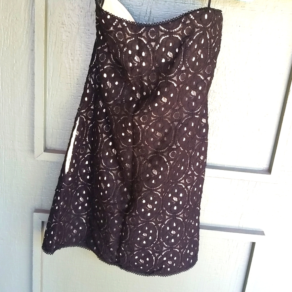 RACHEL ROY STRAPLESS PAISLEY DRESS